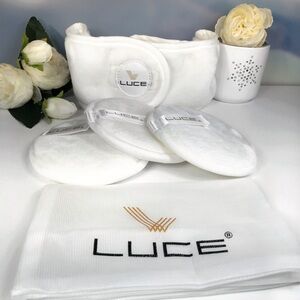 🟢 3/$19! LUCE Lazy Eraser 5 Piece Spa Set: Makeup Remover Discs, + *BNIB